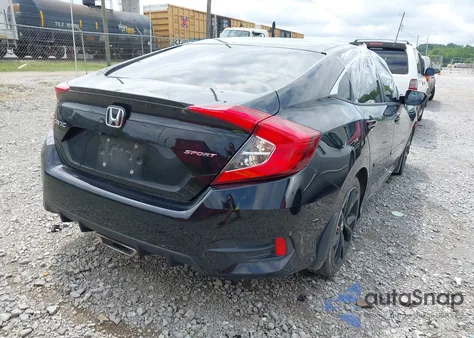 2019 Honda Civic Sport z USA, uszkodzony, nr VIN 2HGFC2F82KH503510